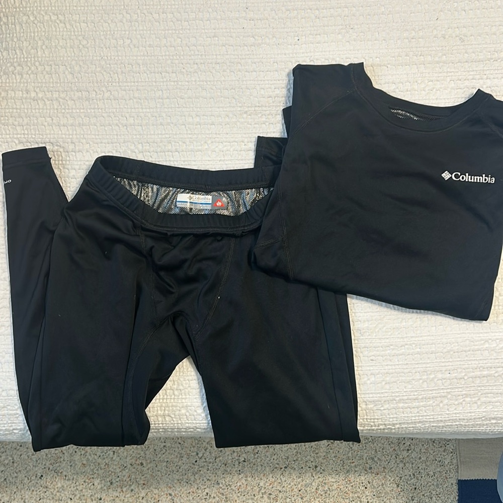 Kids M Unisex Columbia Omniheat Base Layer Set